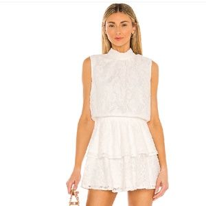 Yumi Kim Kiss Me Dress in White Revolve (L) NWT